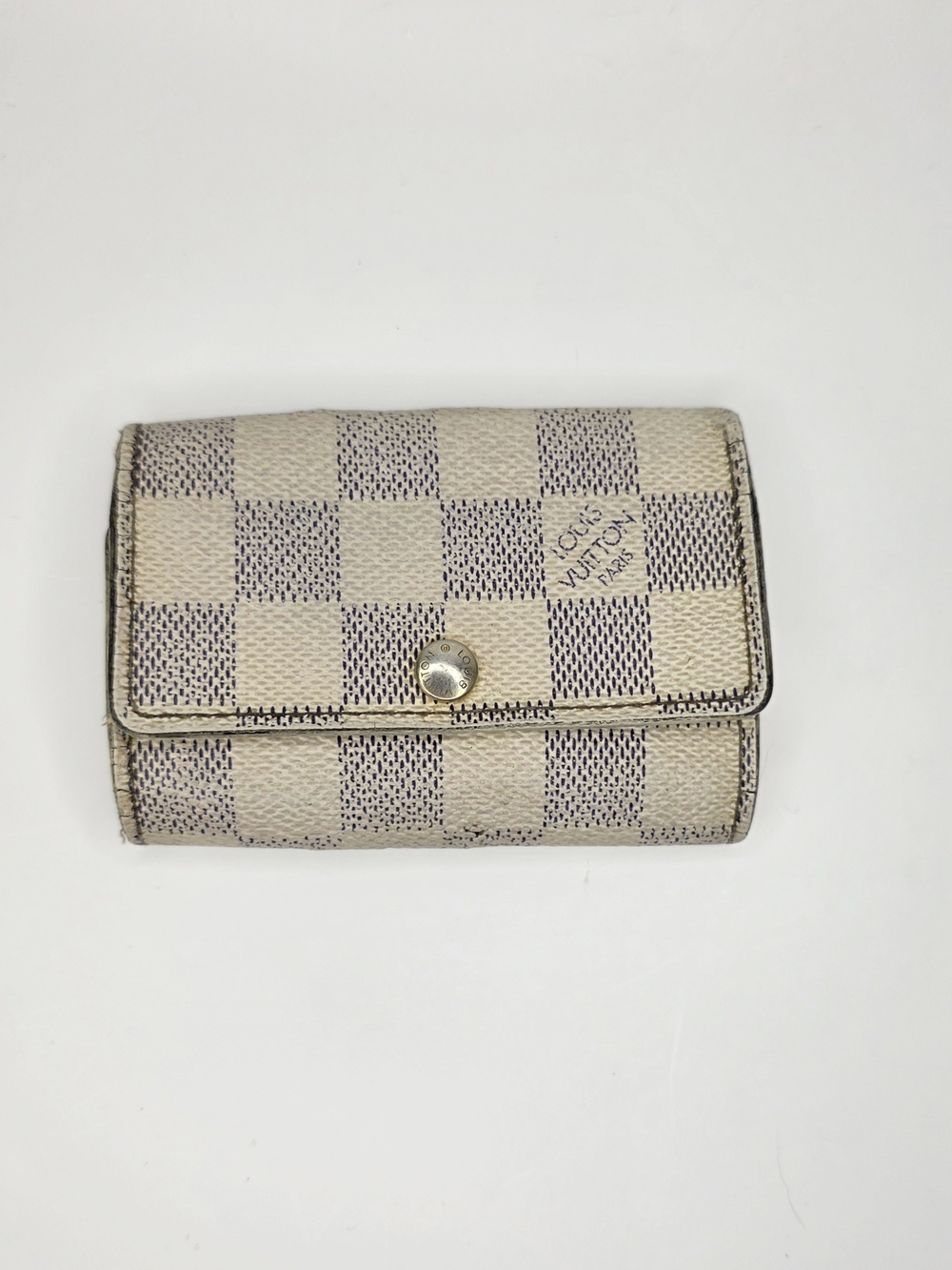 Louis Vuitton Damier Azur 6 Key Cles Case ✨️ Authentic ✨️